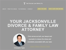 Tablet Screenshot of jacksonvilledivorcelawattorney.com